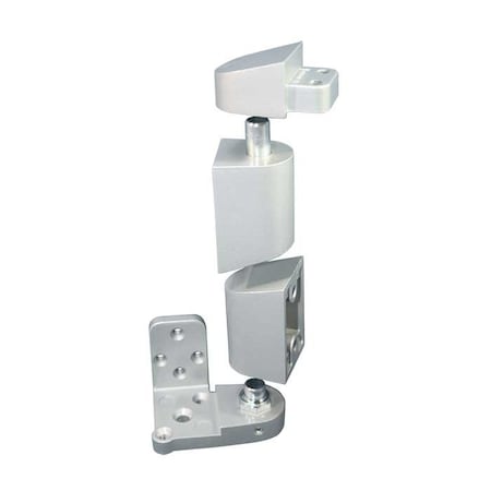 International Door Closers 3/4 Offset Pivot Set For Right Flush Doors, AL Baked Satin Aluminum Paint OP-4002-AL-RH